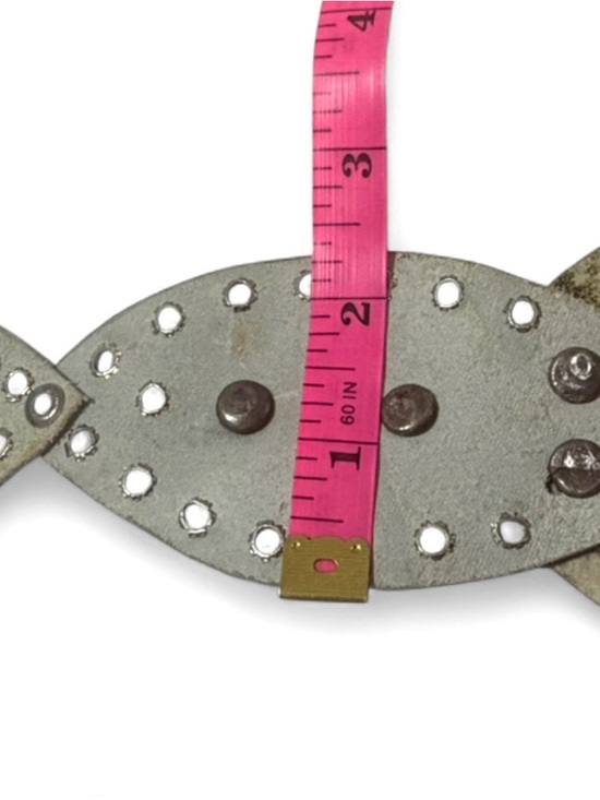 Vintage Moroccan-Statement Belt Silver Tone Medallion Disc-Boho-Festival- S/M - Picture 10 of 11